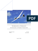 Glider Trajectory Modelling via Mathematical Equations