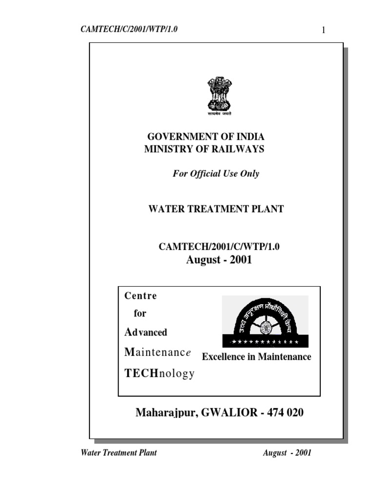 Handbook on Water treatment plant(1).pdf Water Purification Chlorine