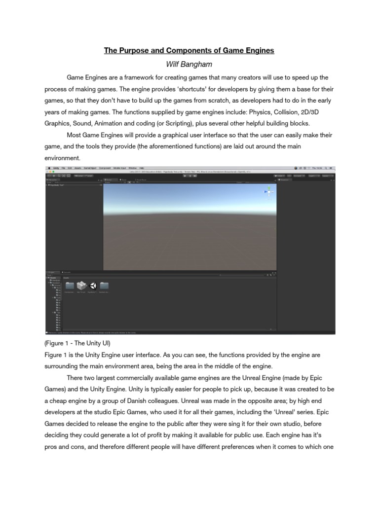 The Purpose and Components of Game Engines PDF System Software
