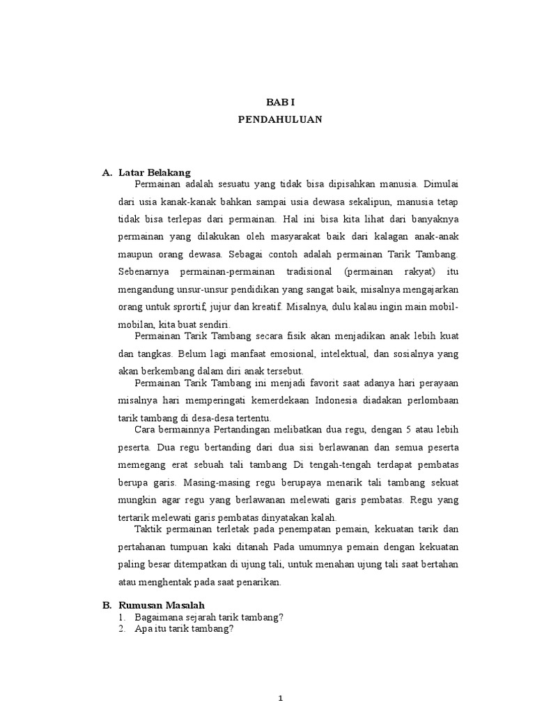 141 Permainan Tarik Tambang