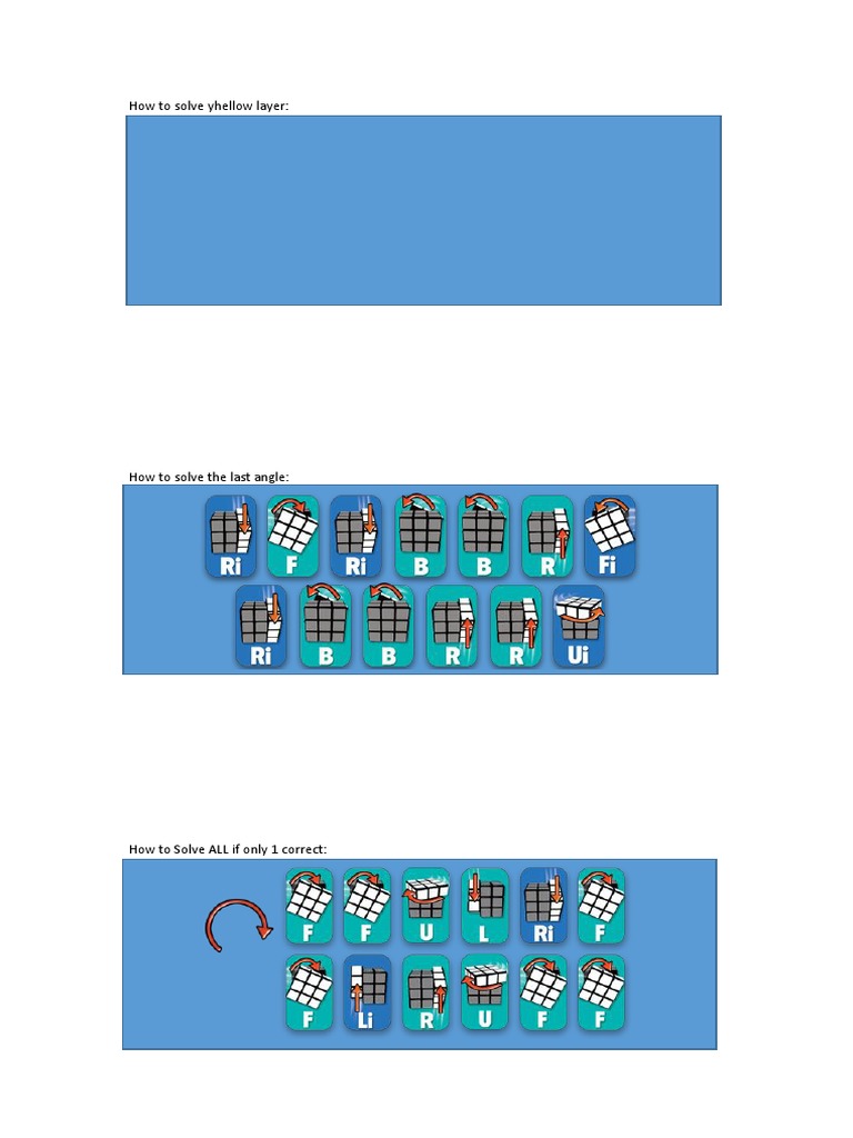 Strategies for Solving Yhellow Layer | PDF