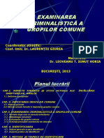 Examinarea Criminalistica A Gropilor Comune .Autor DR - Leoveanu T.ionut Horia