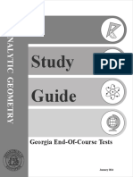 EOCT Analytic Geometry Study Guide Revised January 2014 PDF