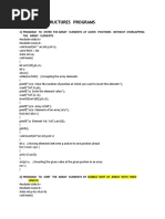 Datastructures Programs