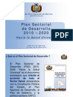 Plan Sectorial de Desarrollo 2010 - 2020