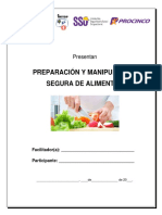 Manual Preparación y Manipulación Segura de Alimentos