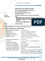 INFORME N° 022 - 2017 REVISION VALOR. N° 02 FEBRERO-2017 SUPERVISION 08-03-17