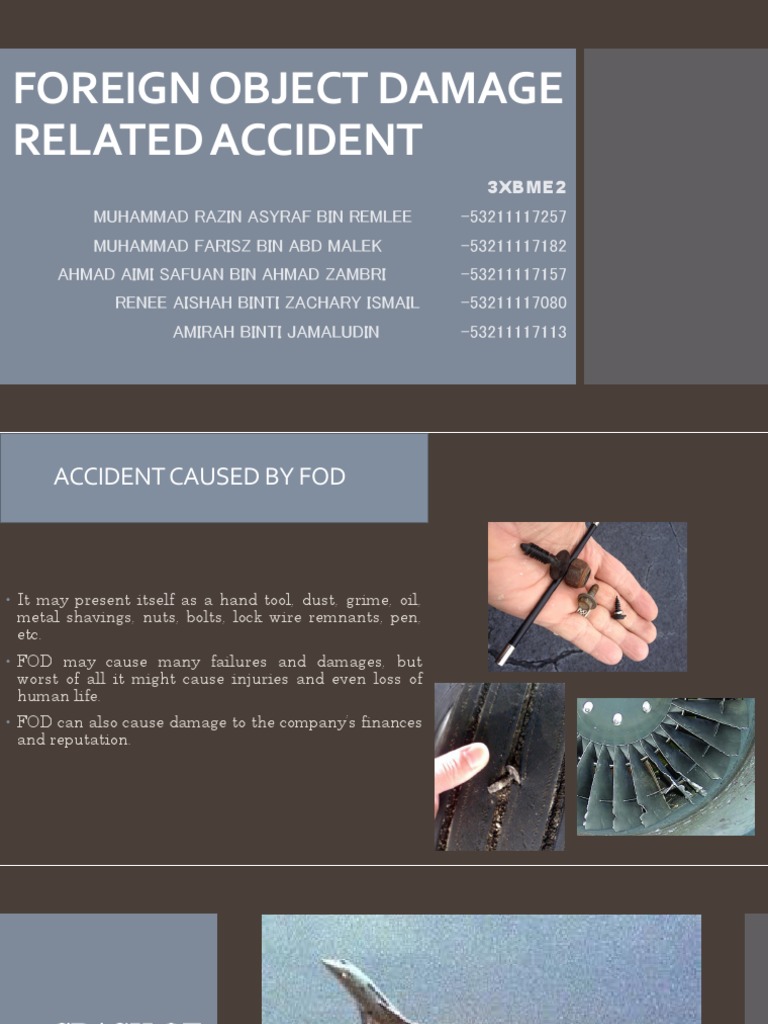 Concorde Crash: FOD Investigation Report | PDF | Foreign Object Damage ...