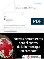 Nuevas Herramientas Para El Control de La Hemorragia Catedra Emergencias Malaga 2014 Resumen