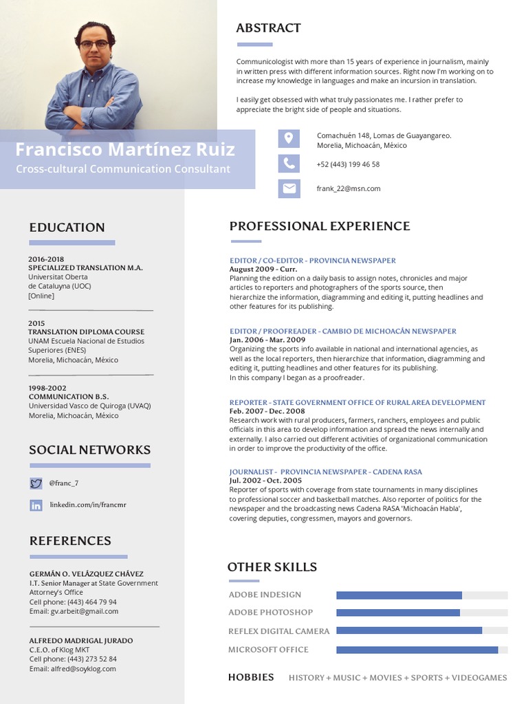 Experienced Communicologist Profile | PDF | Mass Media | Public Sphere