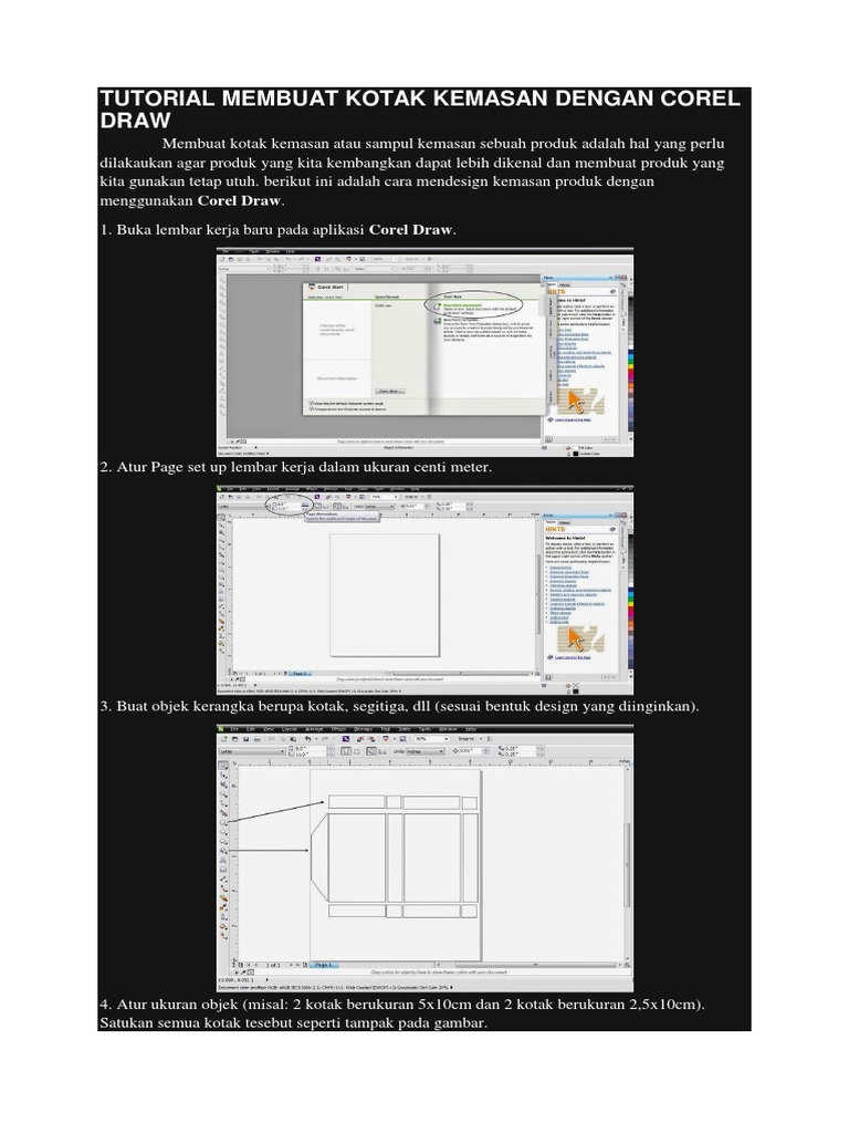 Tutorial Membuat Kotak Kemasan Dengan Corel Draw