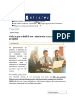 Dicas Definir Escopo Projetos PDF