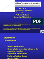 No. 5 of 19 Geosynthetics in Separation by Prof. Alan Mcgown University of Strathclyde