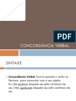 Concordância Verbal