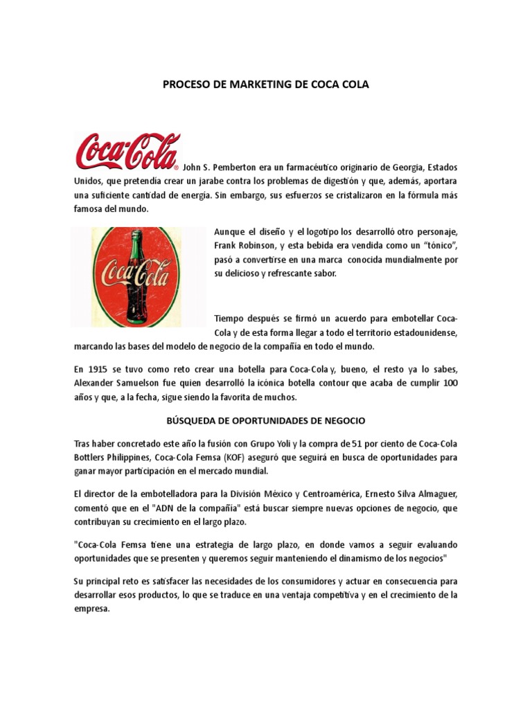 Coca-cola market planning picture