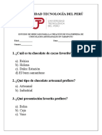 Instrumento de Evaluacion de Chocolates