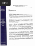 Segunda Carta a Presidente PPK solicitud audiencia_sept2017