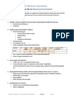 Strategic Communication Planning Template Short