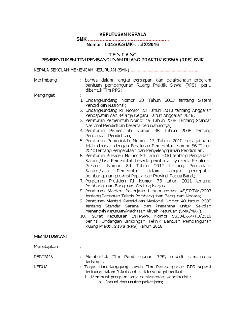 ContohSKtentangSusunanTimPembangunanRPS.docx