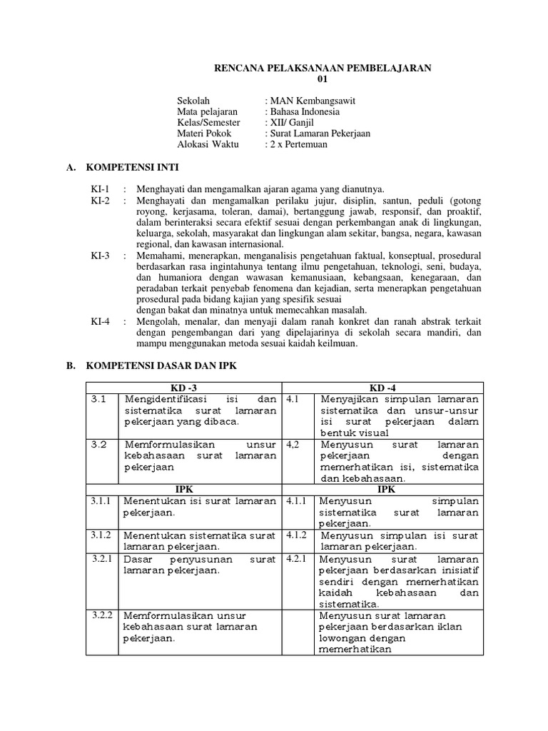 Bagian isi surat lamaran pekerjaan diakhiri dengan