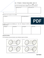 Avaliação de Matemática - 3º Bimestre - 1ºANO