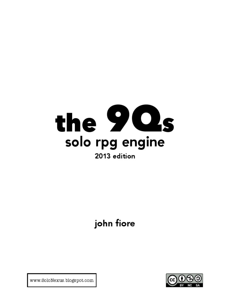 9Qs Solo RPG Adventure Guide | PDF