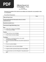 Ap - Diffusion Osmosis Lab Report Rubric