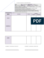 Formato de Planificación Matemáticas