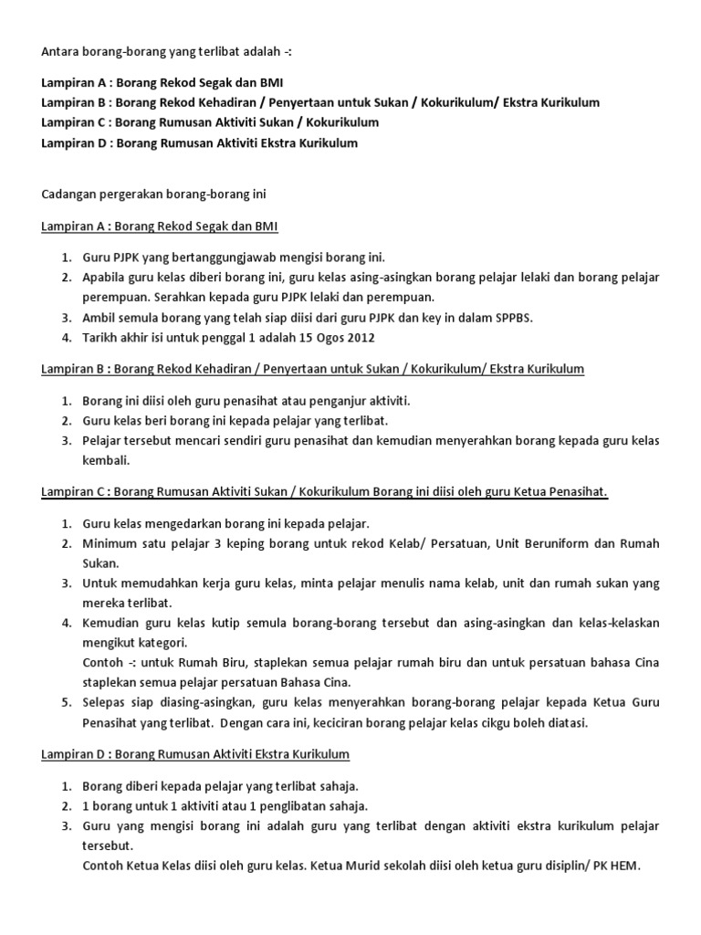Tatacara Pengurusan Borang Pajsk Pdf