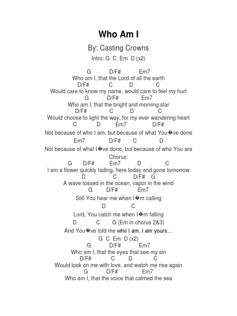 Who Am I by Casting Crowns | Entertainment (General) | Leisure | Free