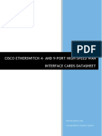 Cisco Etherswitch 4- And 9-Port High-speed Wan Interface Cards Datasheet