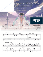 The Disappearance of Hatsune Miku (Piano) PDF