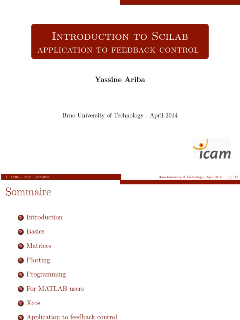 Introduction to Scilab Overview | PDF