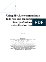 Using SBAR To Communicate Falls Risk and Management in Interprofessional Rehabilitation Teams PDF