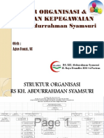 STRUKTUR ORGANISASI & PERATURAN KEPEGAWAIAN RS