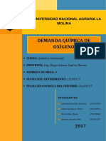 Demanda Bioquímica de Oxígeno