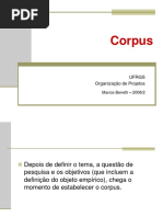 Corpus de Pesquisa