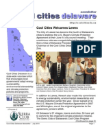 July 2010 Cool Cities Deleware Newsletter