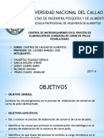 Control de Calidad en Conserva de Pollo Deshilachado