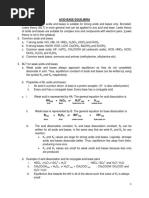 Acid Base Equilibria - Notes