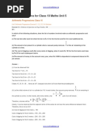 Chapter 5 Arithmetic Progressions