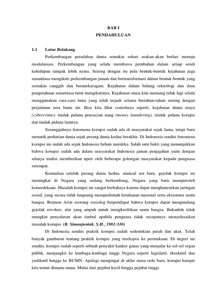 Makalah Tindak Pidana Korupsi