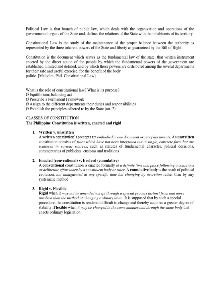 Police Power Notes PDF Police Power (United States Constitutional