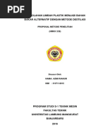 Download Pengolahan Limbah Plastik Menjadi Bahan Bakar Bioetanol Dengan Metode Distilasi by Igede Sadiamba P SN360229277 doc pdf
