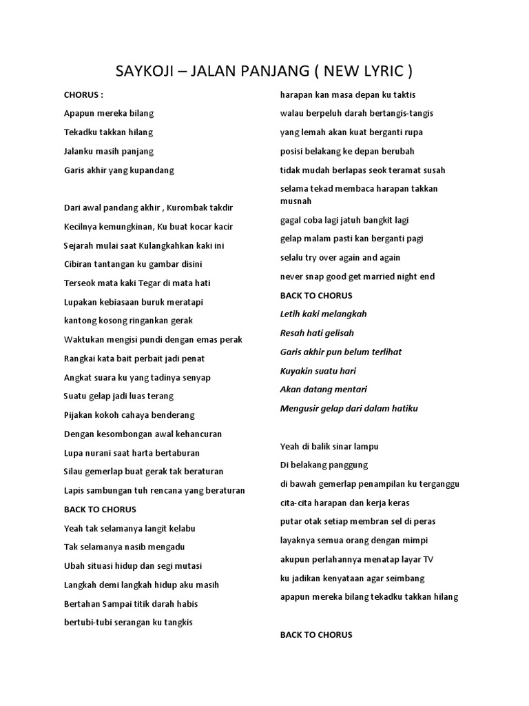 Saykoji Jalan Panjang