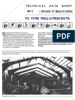 Guide To Fire Requirements: Tech Nical Data Sheet Glulam in Sports Halls