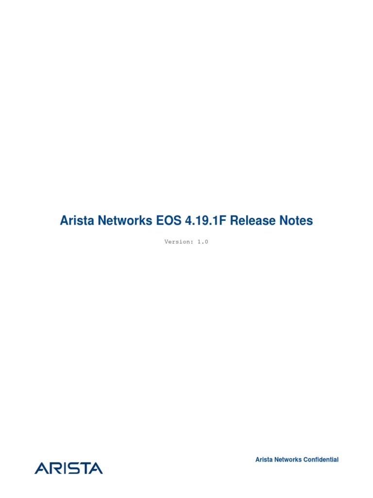 Arista Eos Rn 4 19 1f Ip Address Network Switch