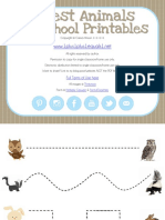 Forest Animals Preschool Pack PDF