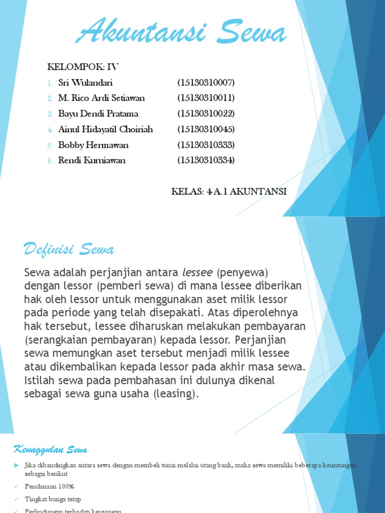 Akuntansi Sewa