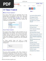 C# Timer Control